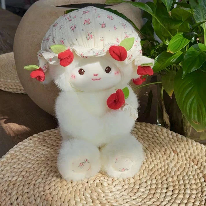 Ovejita con ramo de flores